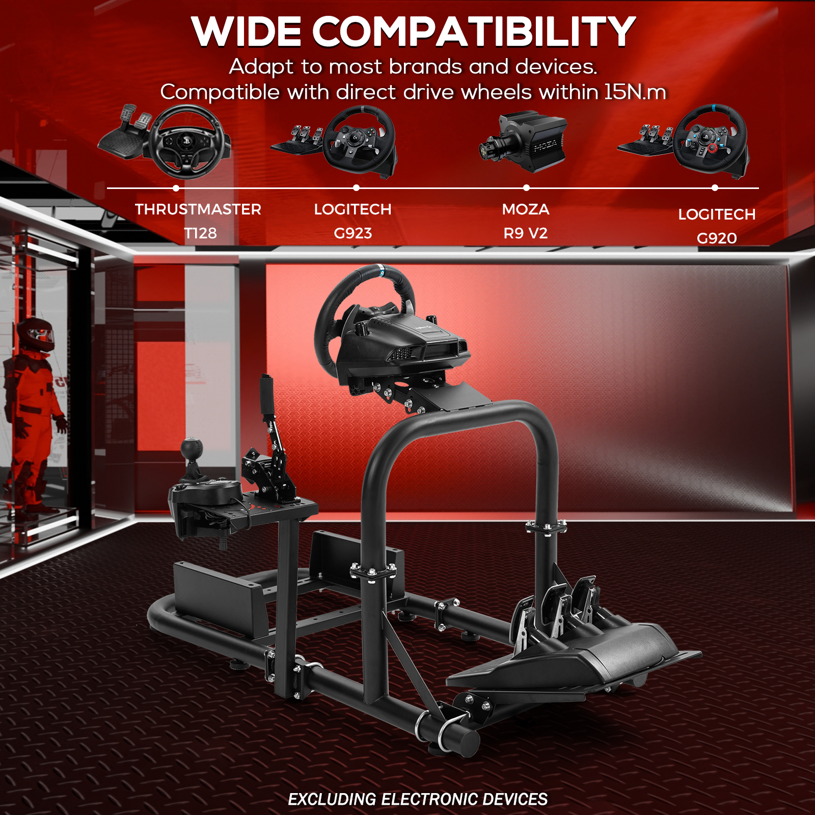 Supporto Per Volante Da Corsa Supporto Per Volante Per Simulatore Di Corse Per G27 G29 Ps4 G920 T300rs 458 P 010781845911 - Foto 8